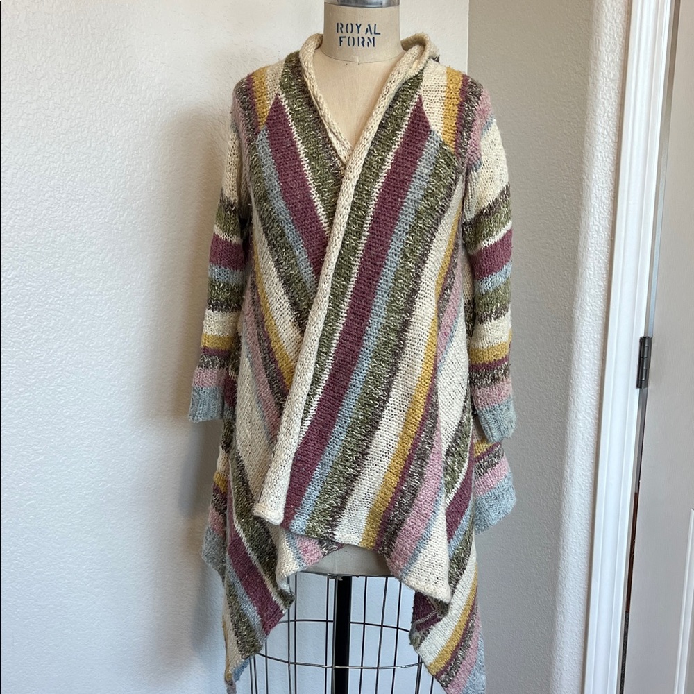 Relais Knitware Diagonal Striped Cardigan